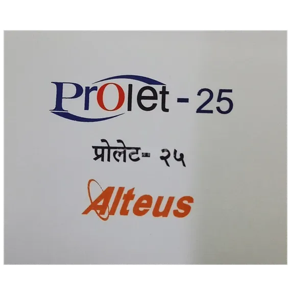 prolet 25mg tablet 15's